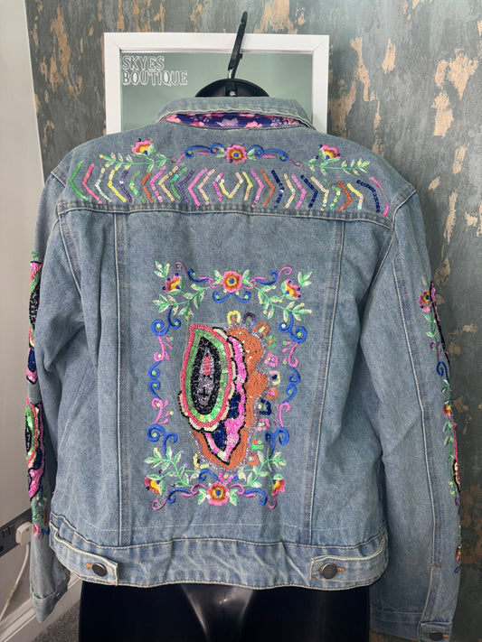 Rainbow Denim jacket