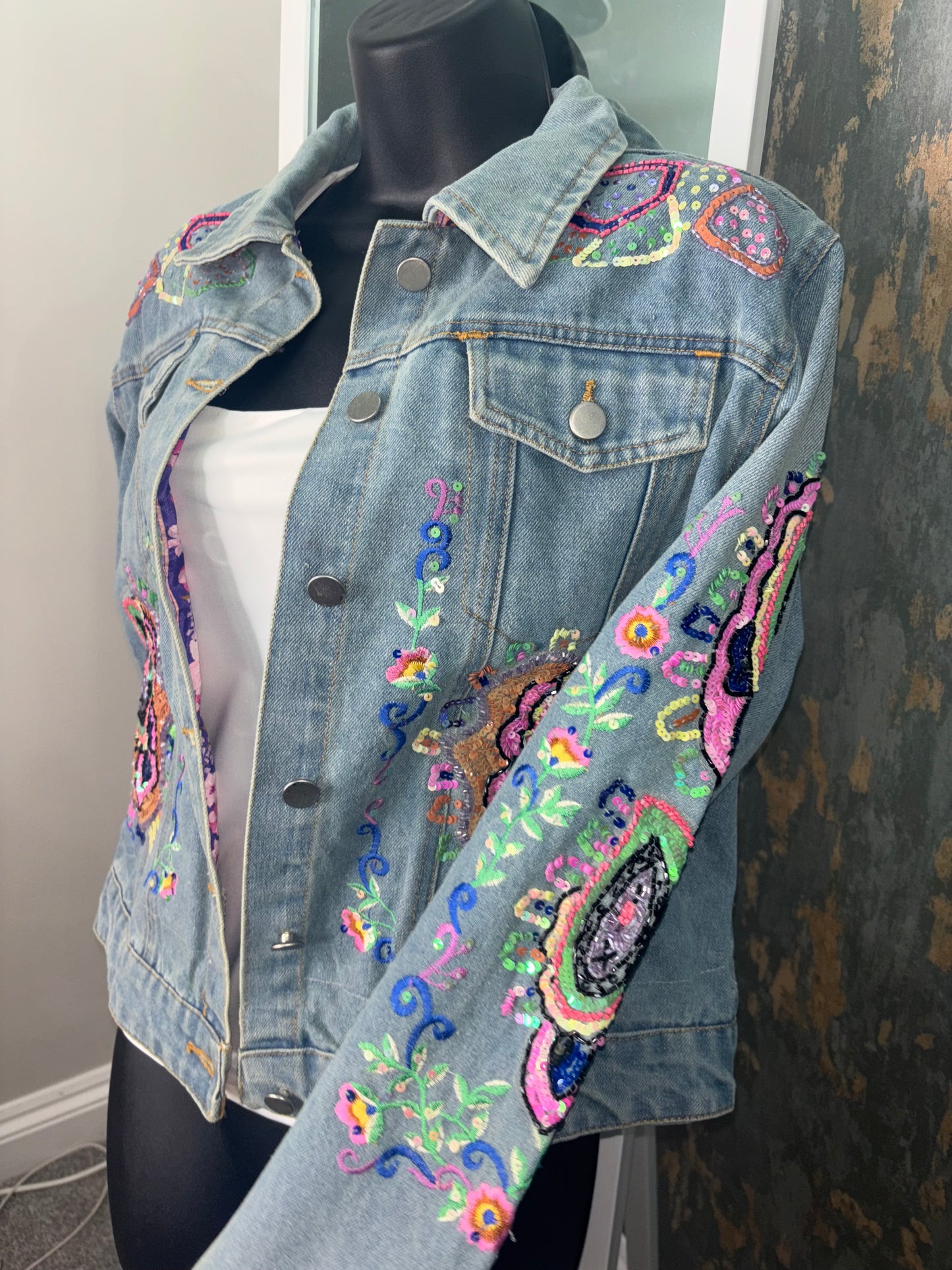 Rainbow Denim jacket