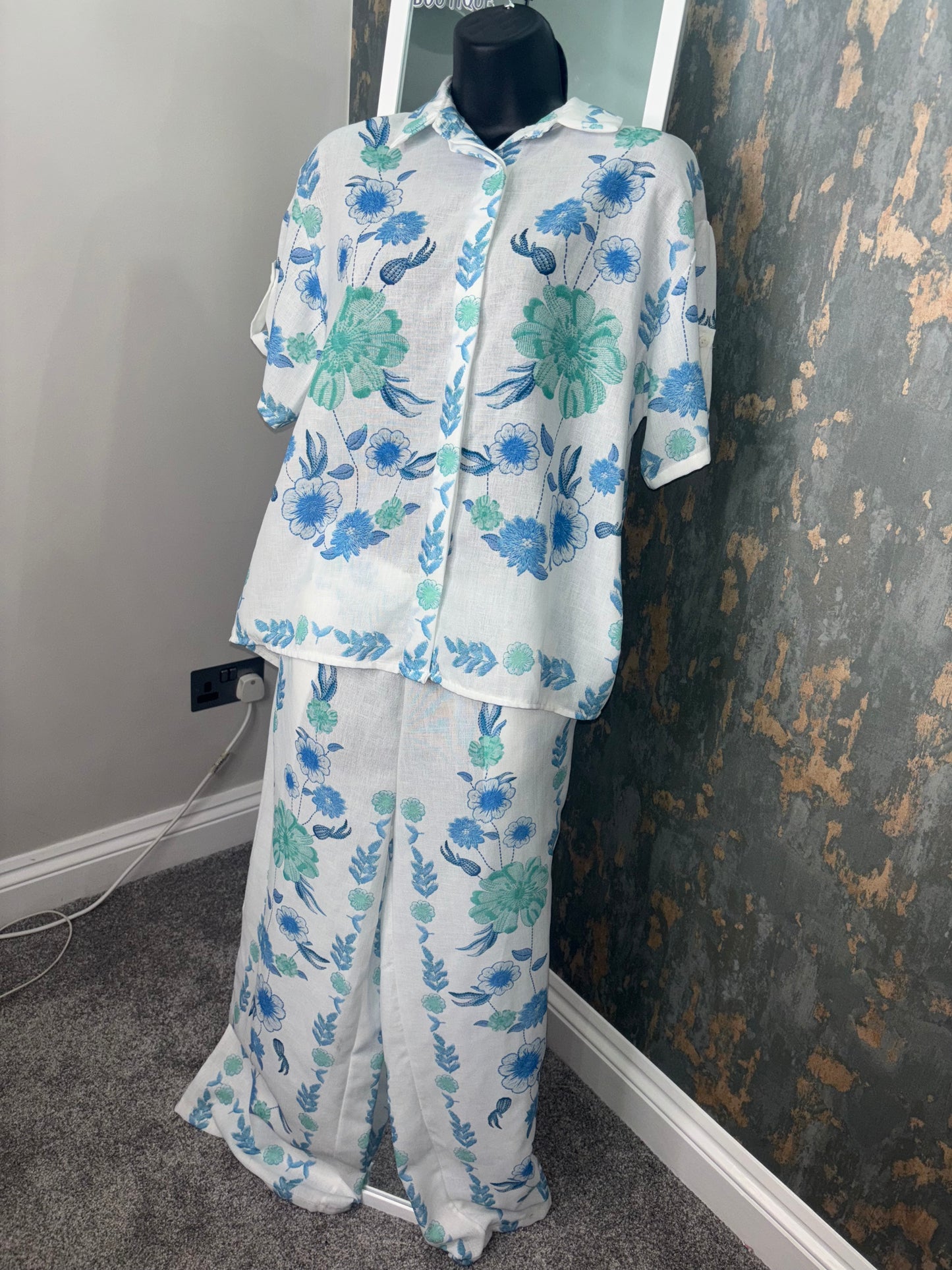 Floral co-ord Shirt and trousers