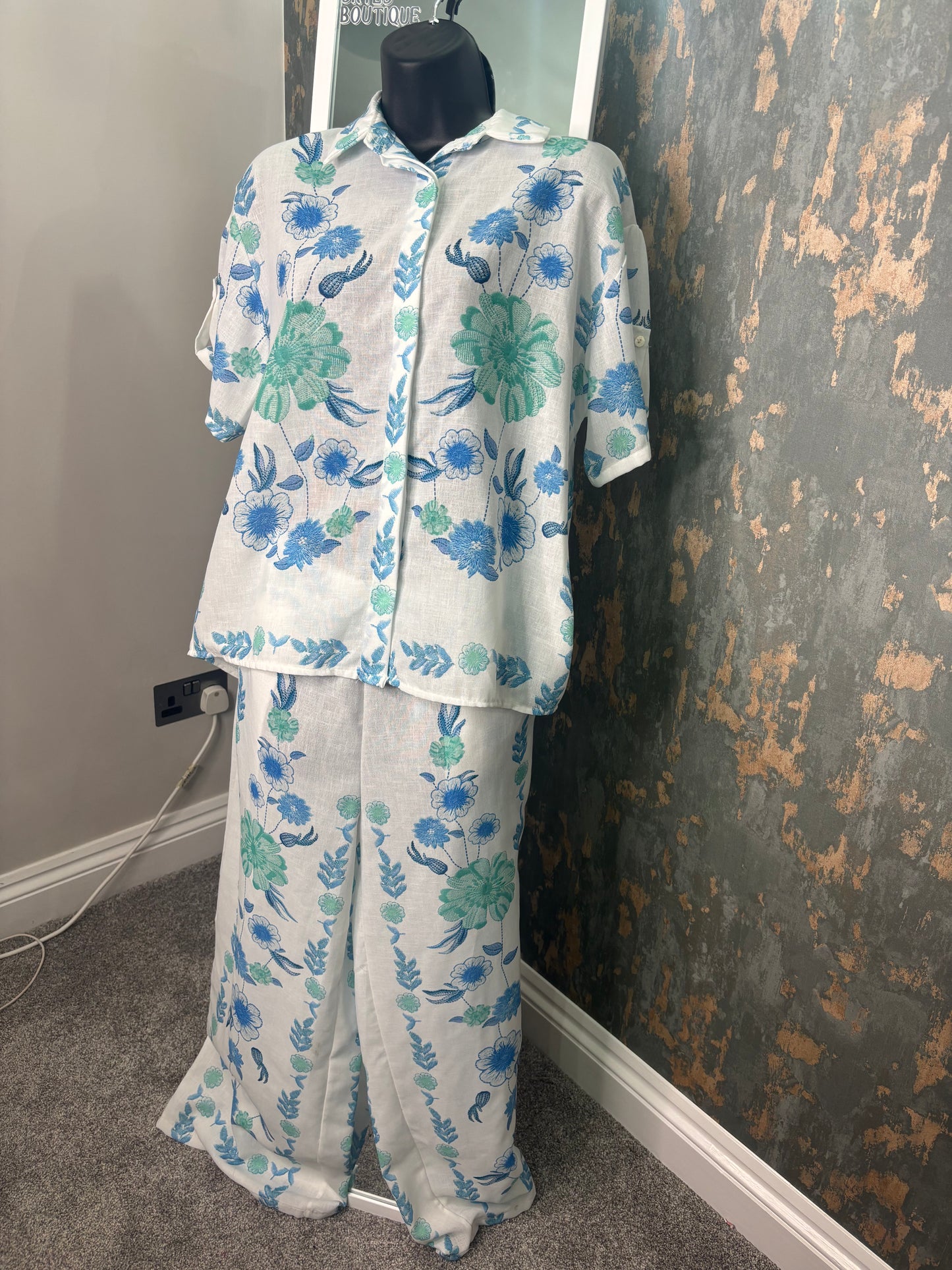 Floral co-ord Shirt and trousers