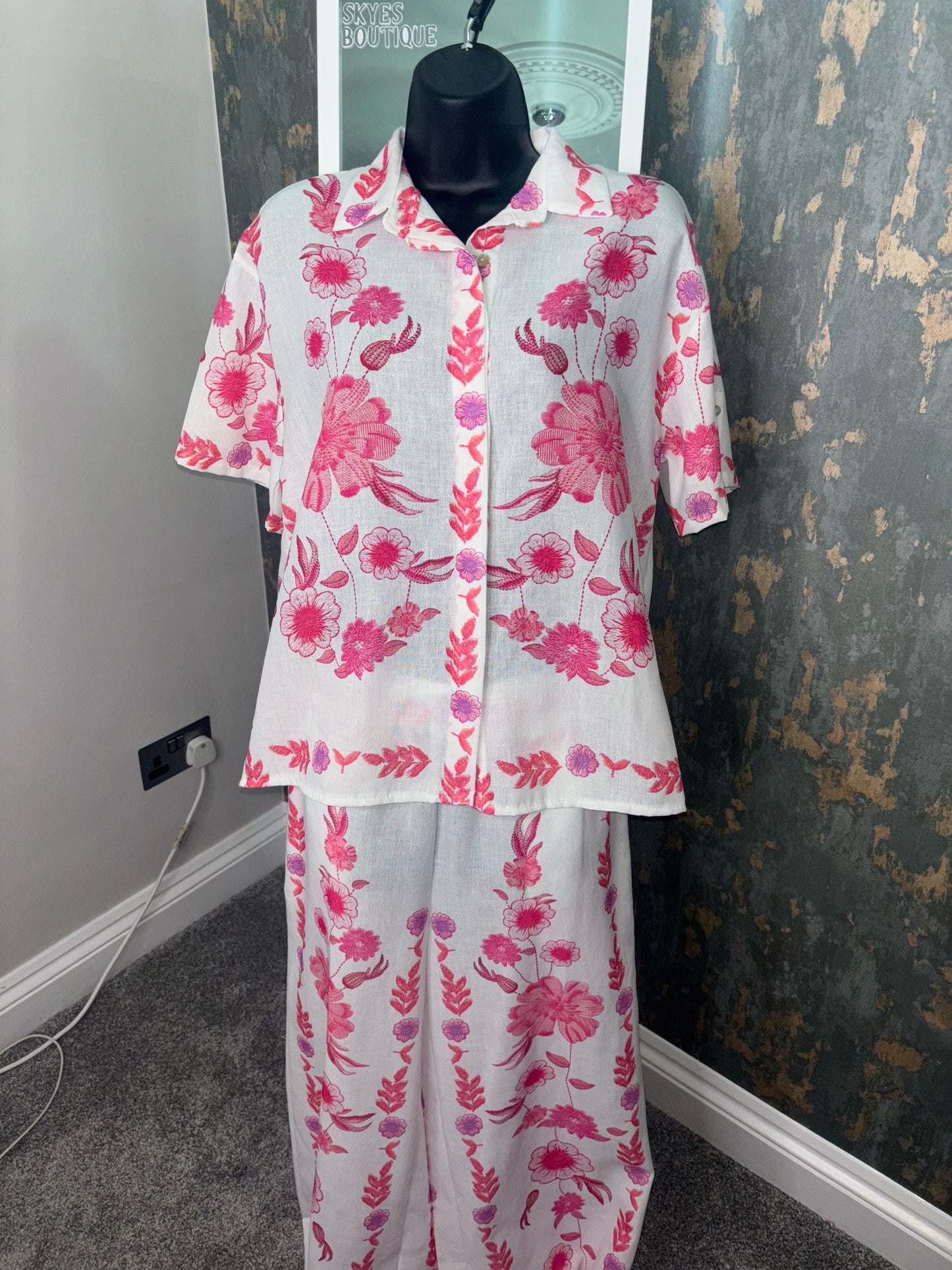 Floral co-ord Shirt and trousers