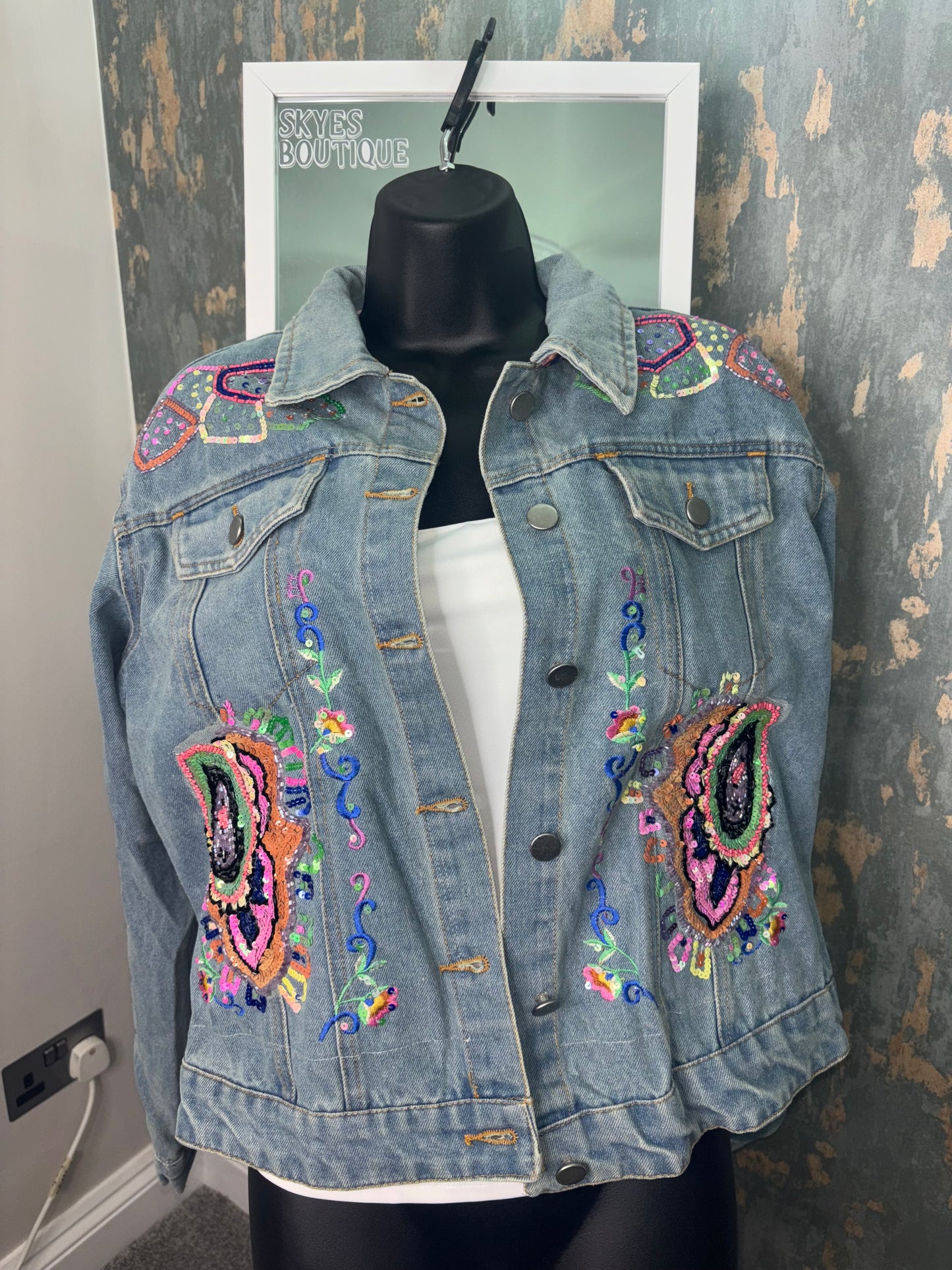 Rainbow Denim jacket